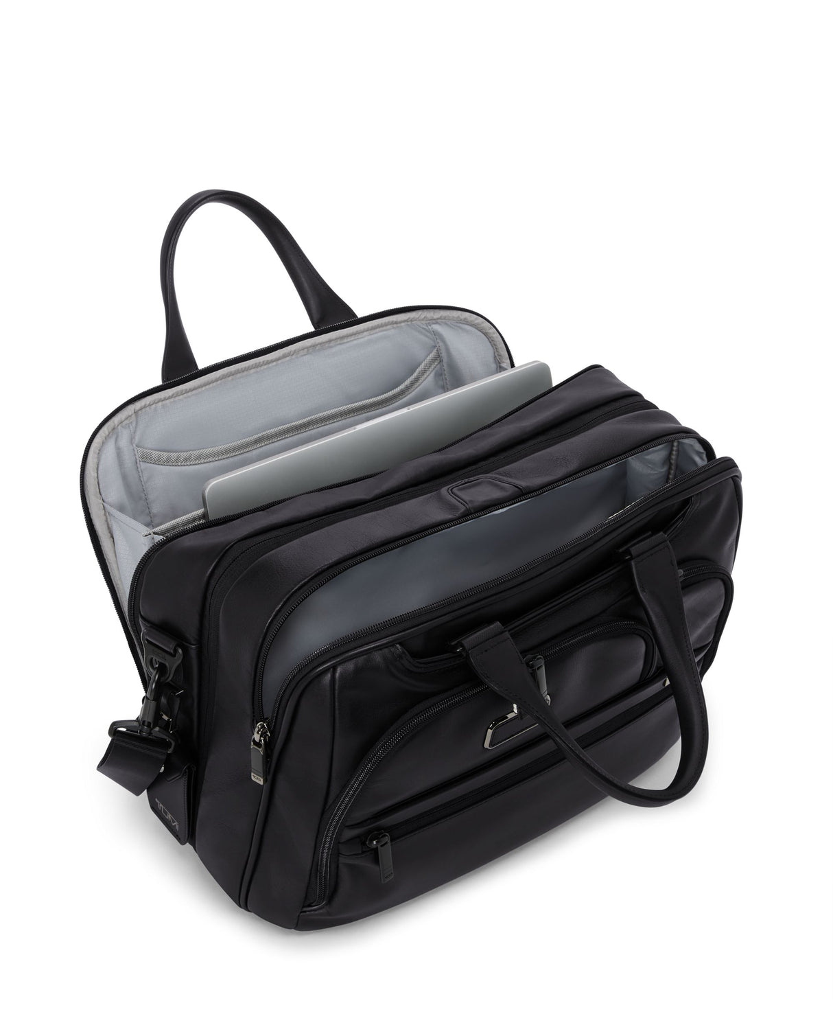 Tumi Alpha Medium Expandable 15" Expandable Briefcase-Leather