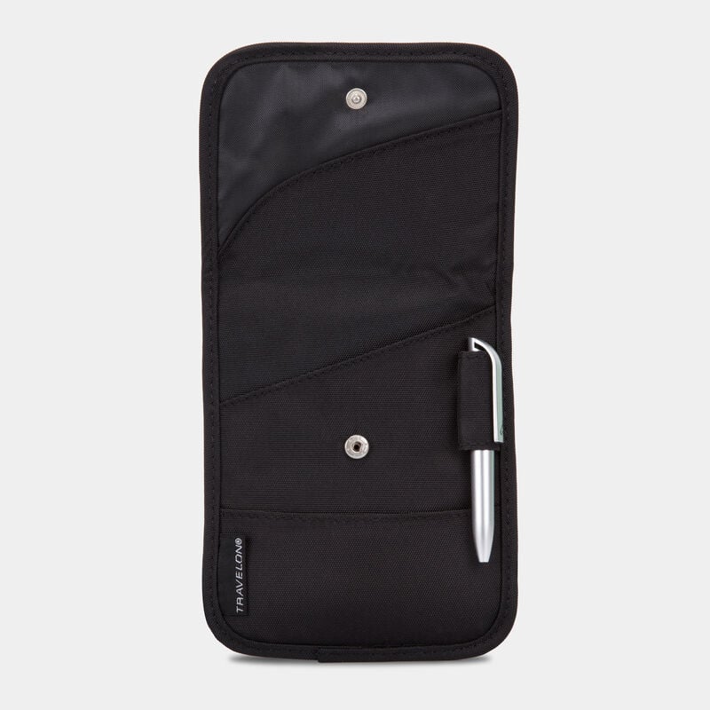 Travelon Id And Boarding Pass Holder w/Snap Closure