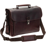 Mancini Buffalo Buffalo Double Compartment Briefcase for 15.6” Laptop