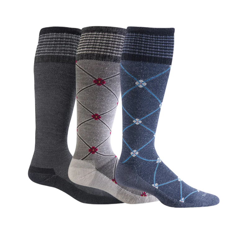 Sockwell Women's Elevation 3 Pack - Oyster/Denim/Black