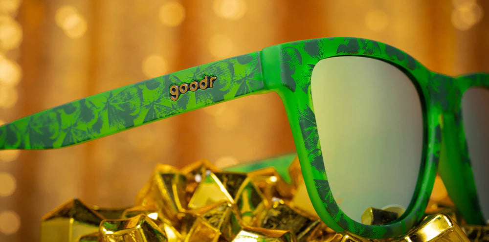 Goodr OGs Clover Me in Gold Sunglasses