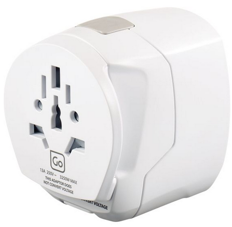 Go Travel Certified Worldwide Adapter & Two USB