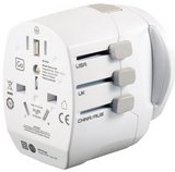 Go Travel Certified Worldwide Adapter & Two USB