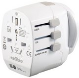 Go Travel Certified Worldwide Adapter &  Two USB