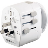 Go Travel Certified Worldwide Adapter &  Two USB