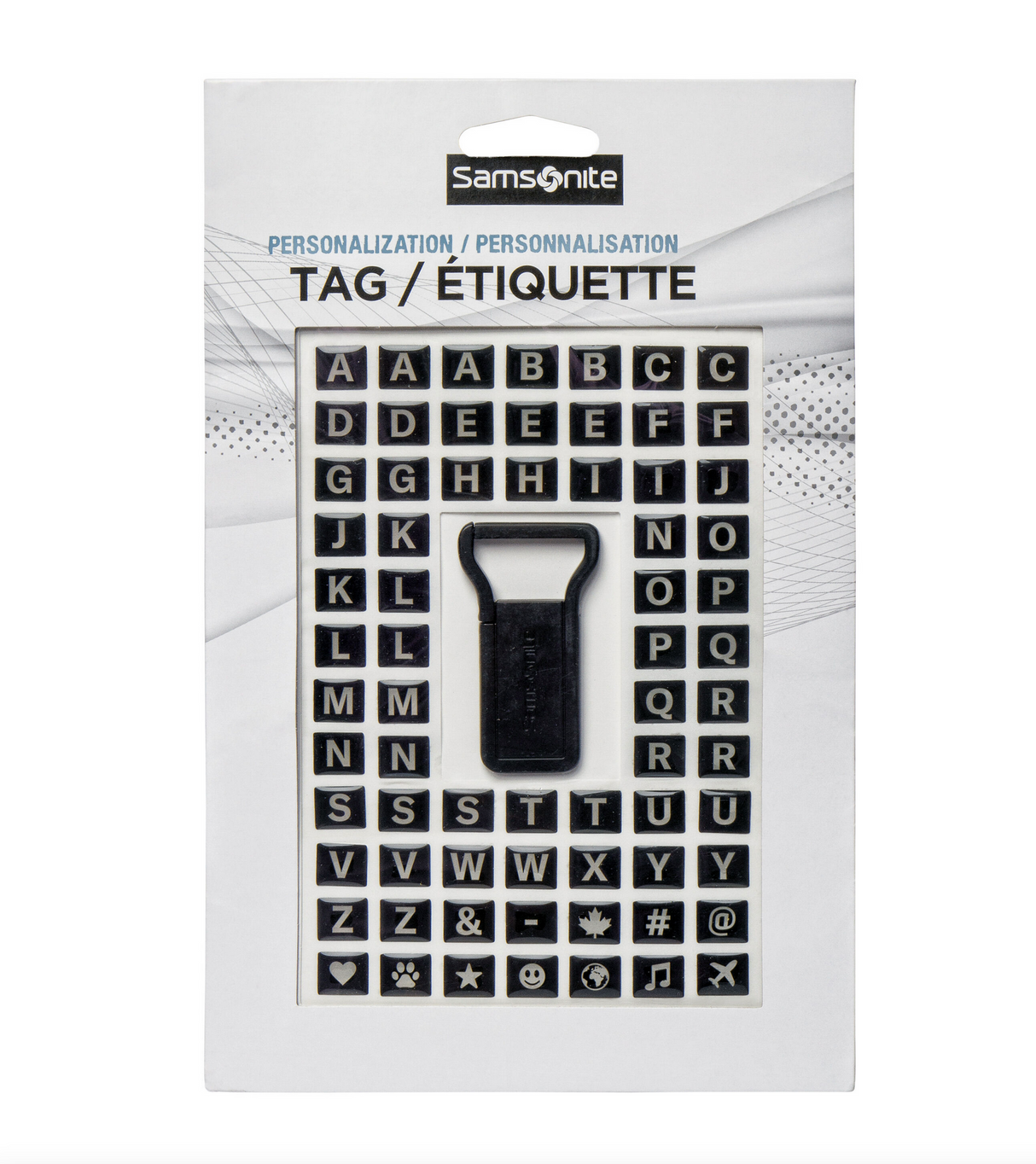 Samsonite Personalization ID Clip with Stickers