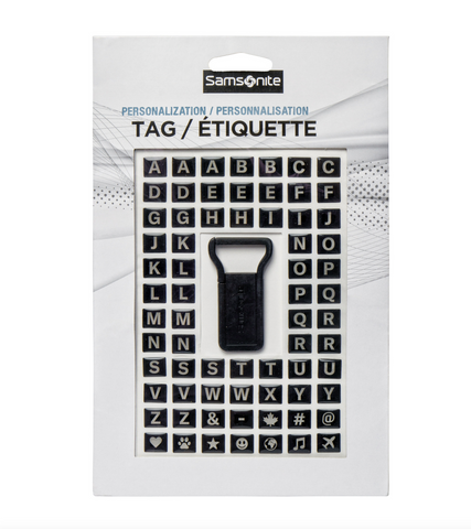 Samsonite Personalization ID Clip with Stickers