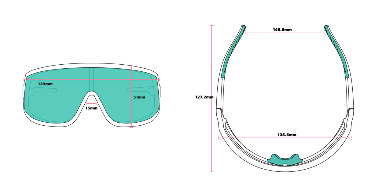 Goodr Crystal Clear Chaos Sunglasses