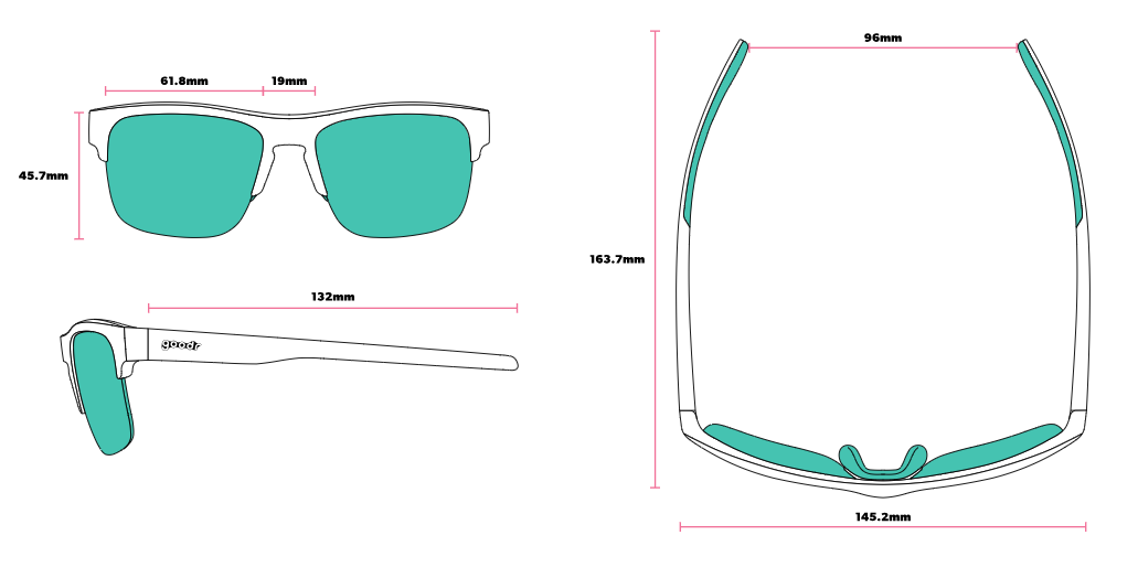 Goodr Flex Gs That New Asphalt Smell Sunglasses