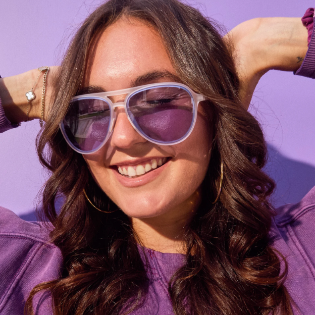 Goodr Retro Gs Secret Amethyst Tryst Sunglasses