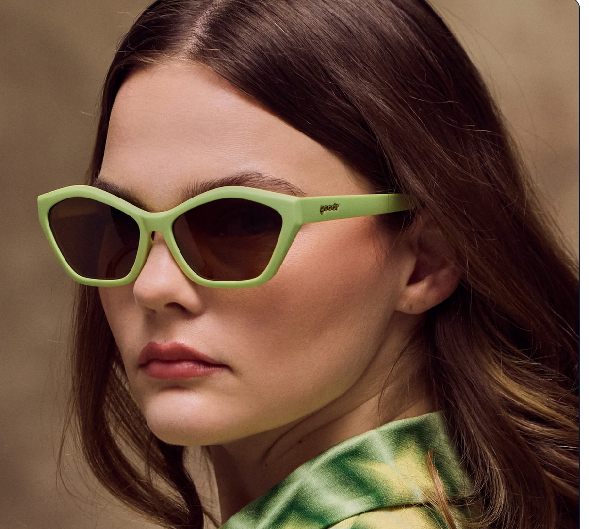 Goodr Deco G Green Tea Nebula Sunglasses
