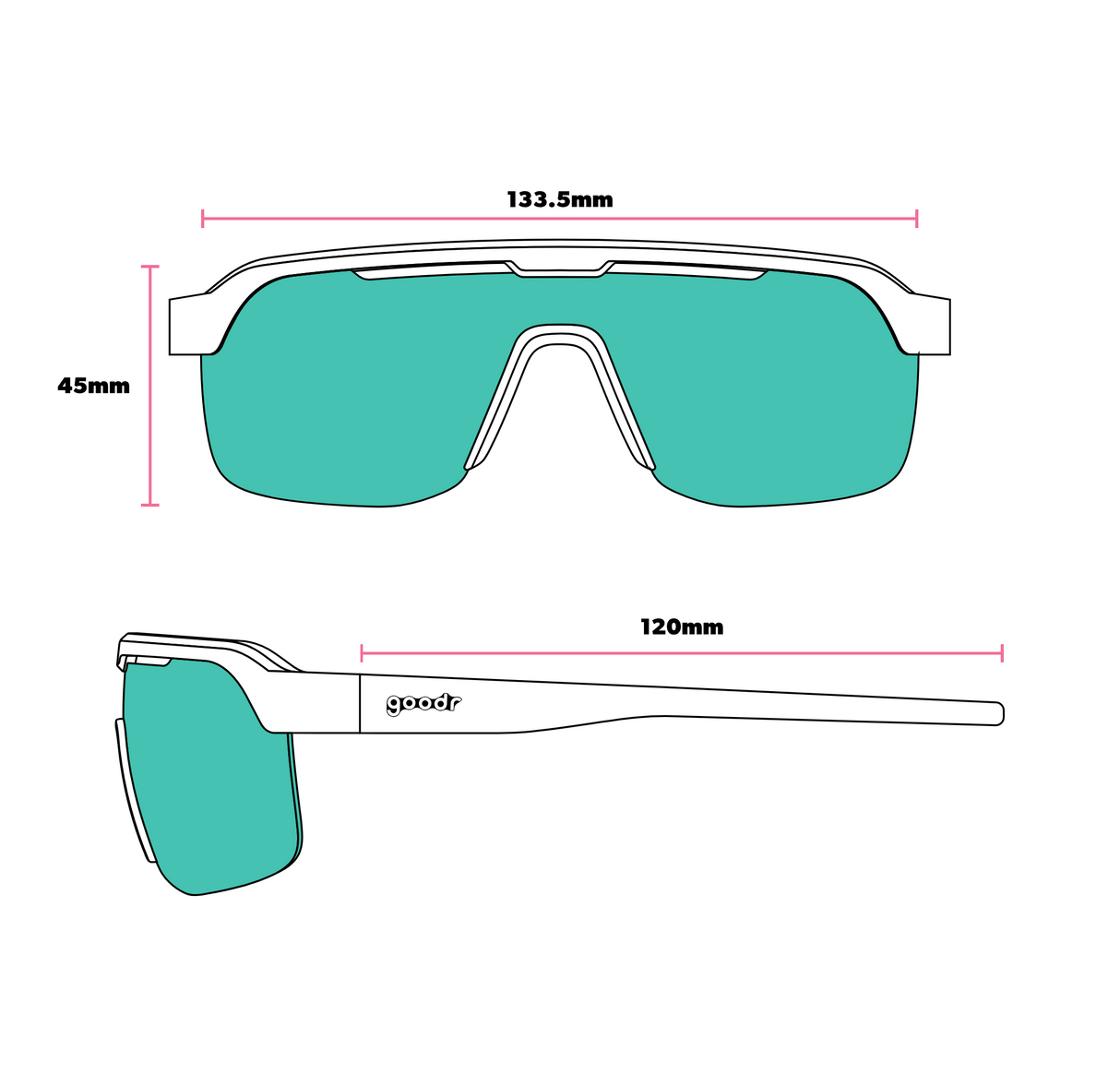 Goodr Bolt G Tentacle Tag Champion Sunglasses