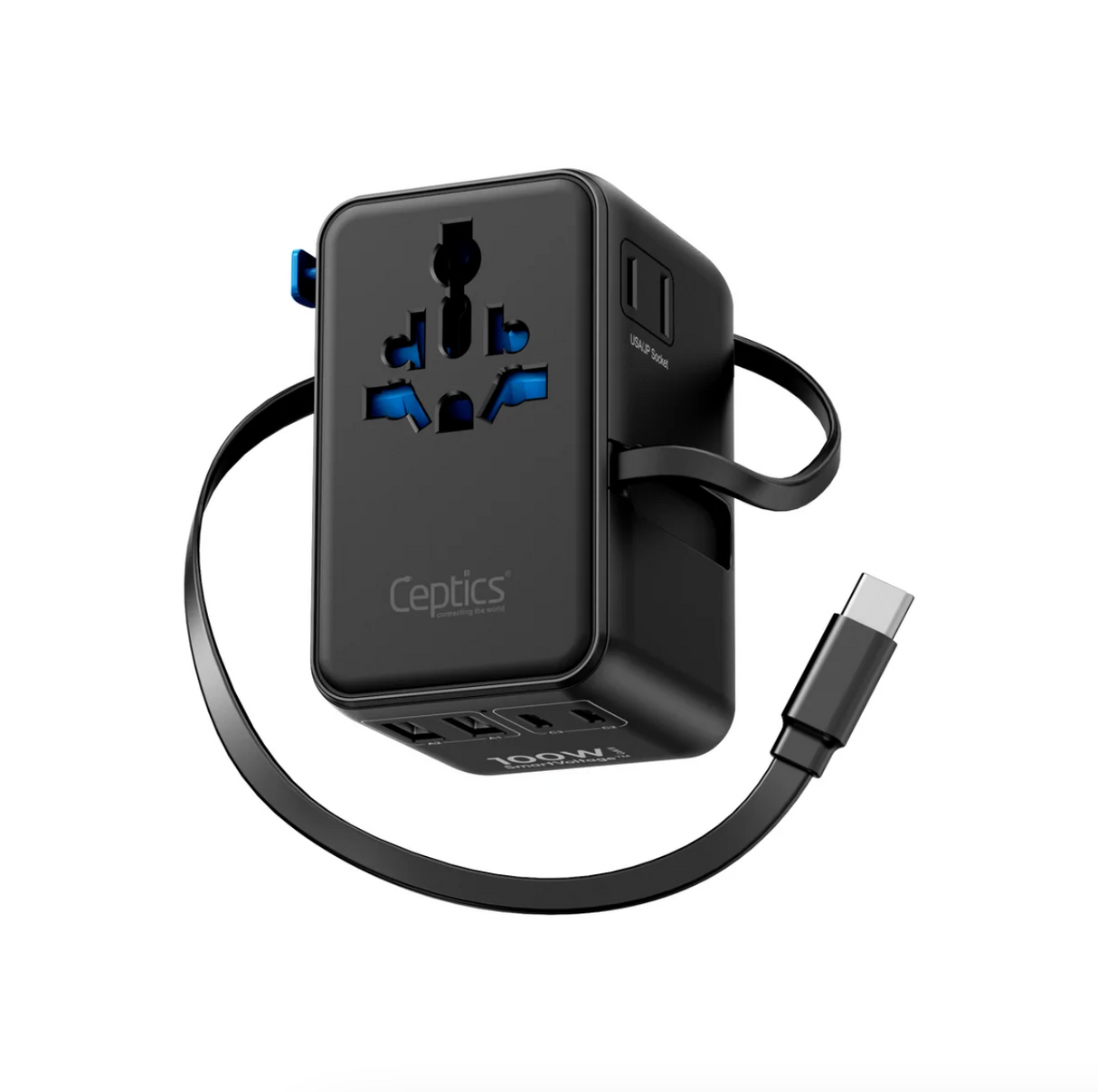 Ceptics 100W Universal Travel Adapter