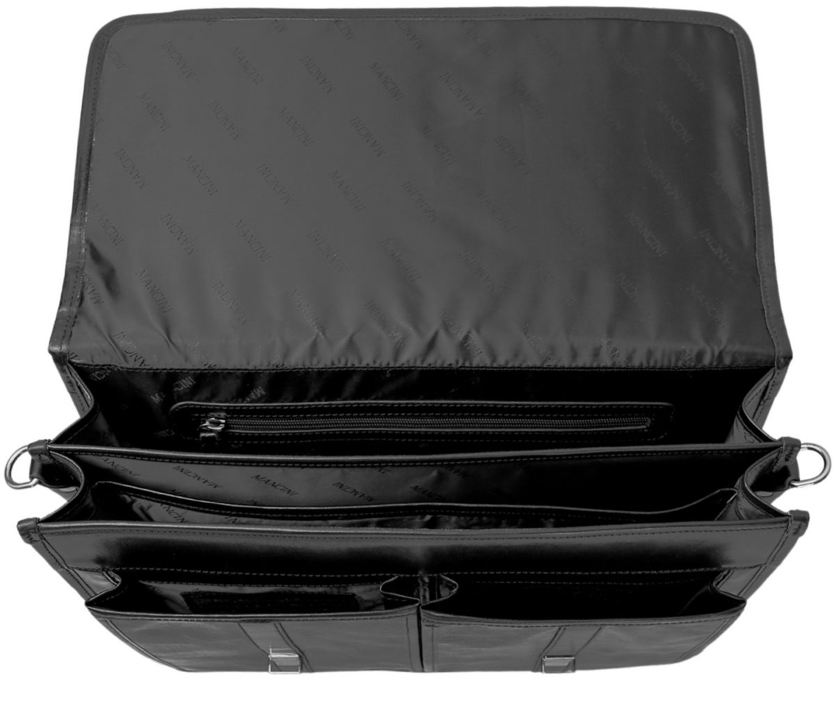 Mancini Pelle D'oro Double Compartment 15.6" Laptop Briefcase