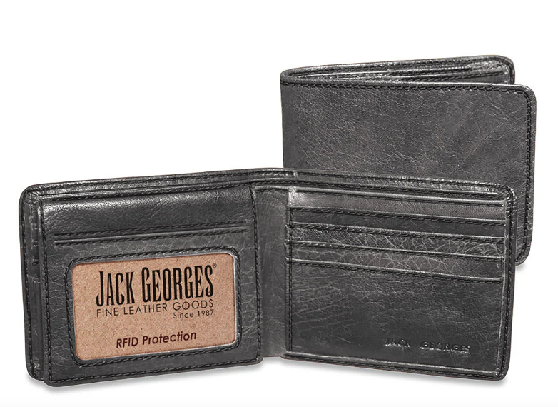 Jack Georges Voyager Bifold Wallet with ID Flap
