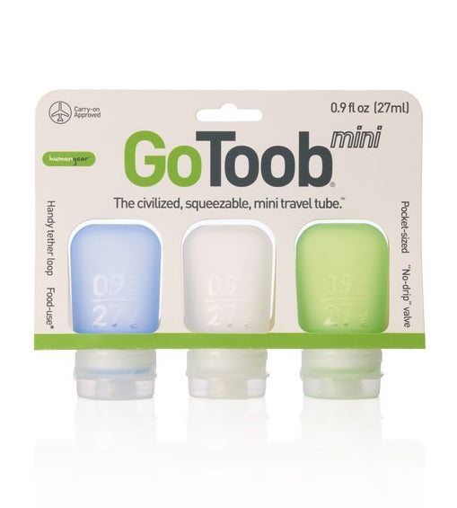 GoToob+ 3 Pack 0.9oz (27mL) Mini Travel Tube Set