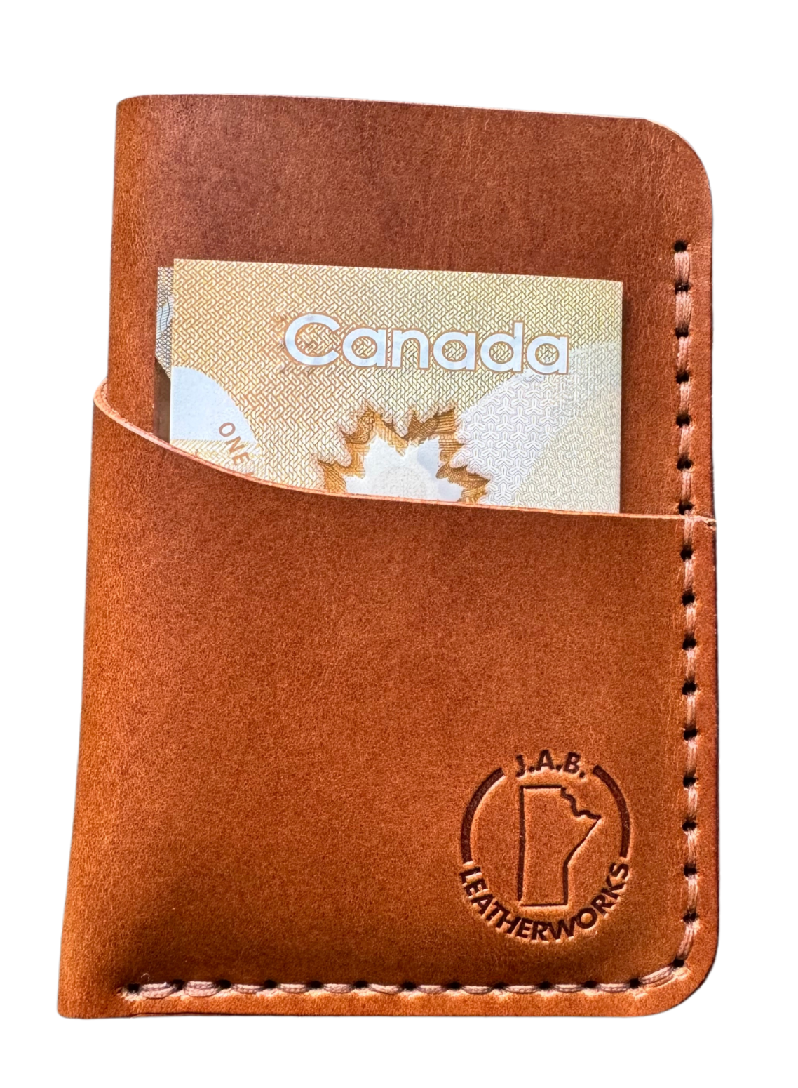 JAB Leatherworks Handmade Vertical Card Holder