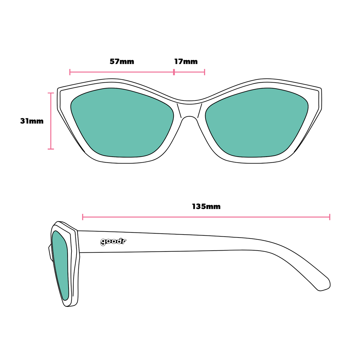 Goodr Deco G Fired Earth Frequencies Sunglasses