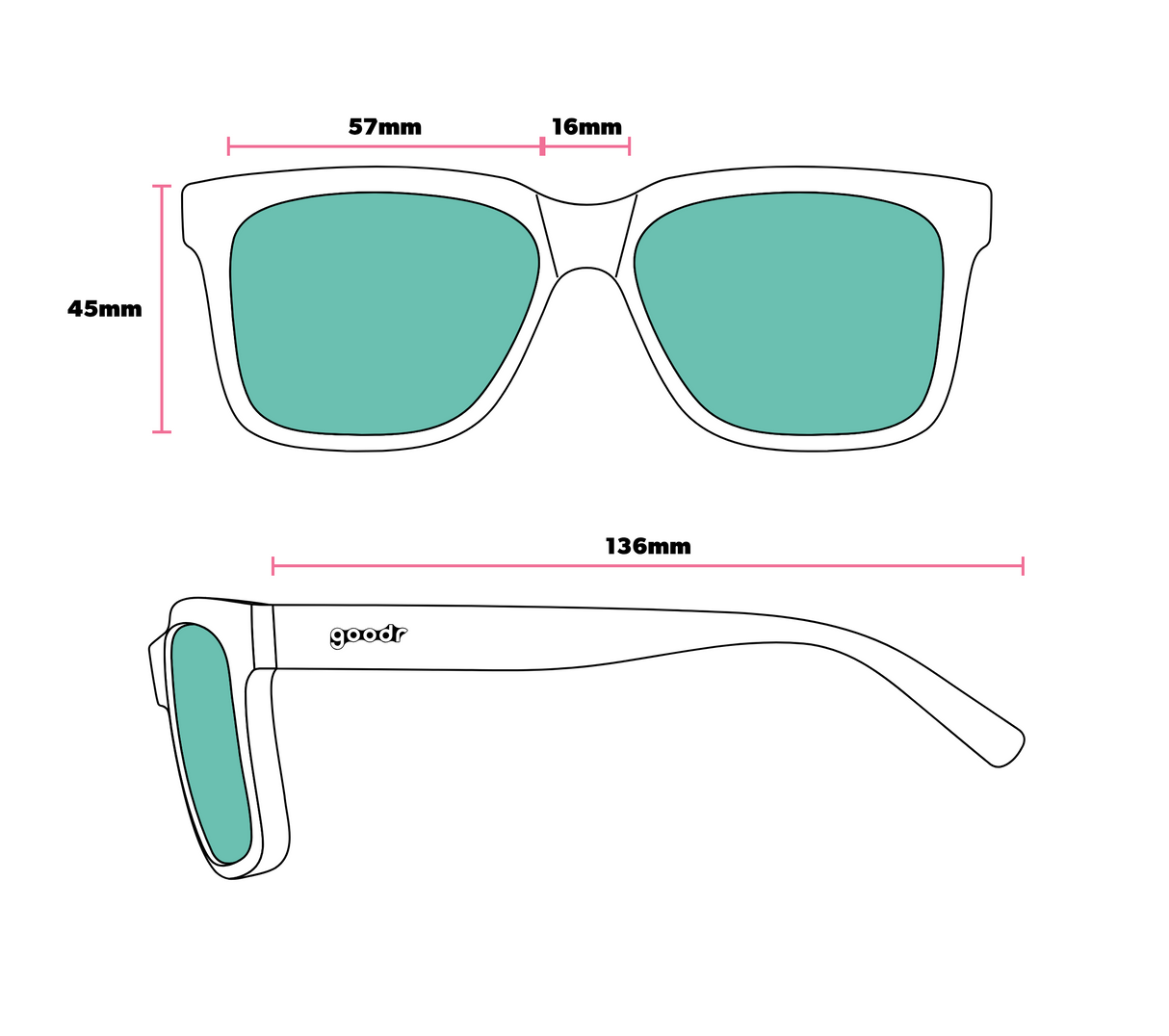 Goodr World Traveller Series - Tidal G Zero Chill in Antarctica Sunglasses