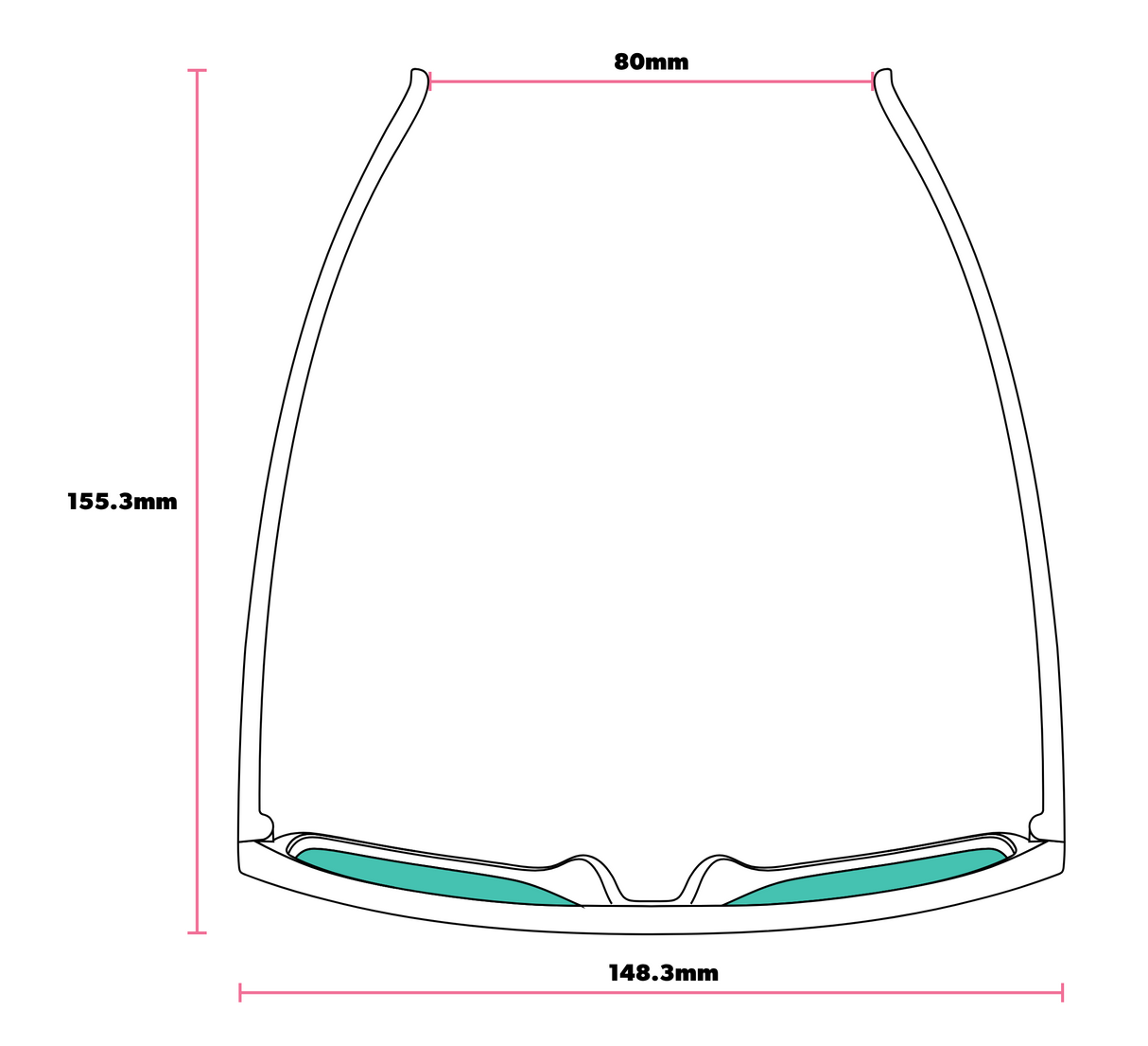 Goodr World Traveller Series - Fly G Carl's Miami Vices Sunglasses