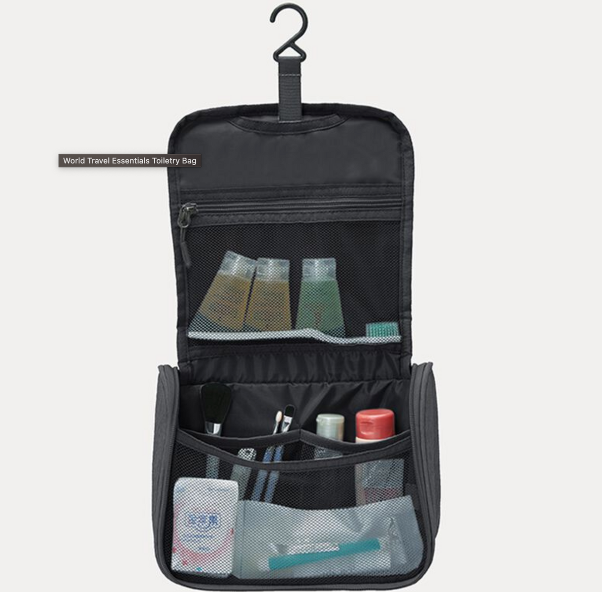 Travelon World Travel Essentials Hanging Toiletry Kit