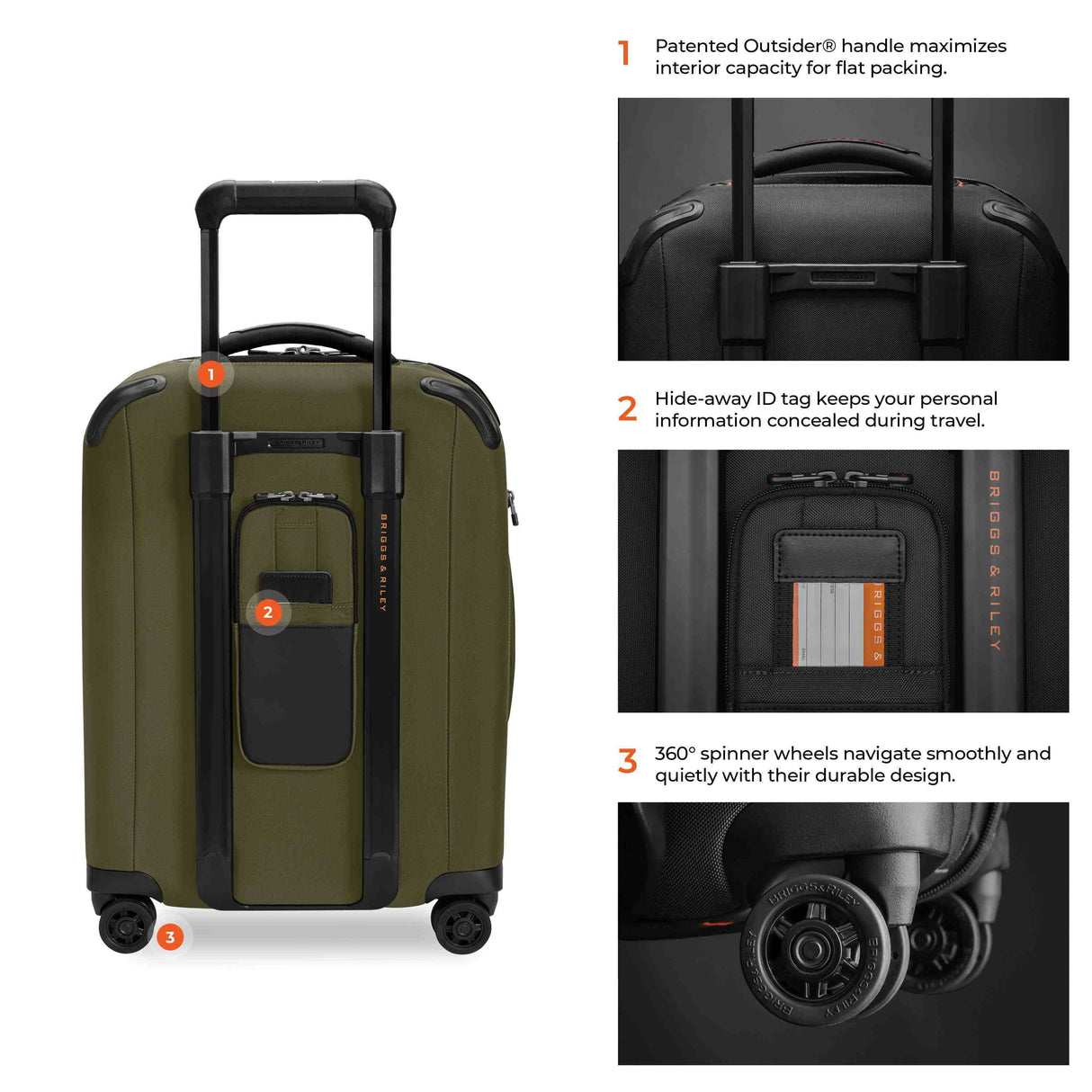 Briggs & Riley NEW ZDX Global Carry-On Expandable Spinner