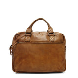 The Trend Italian Leather Double Gussted Briefcase