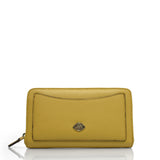 The Trend Long Italian Leather Zippered Wallet-Pocket Front