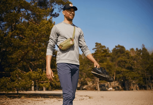 Wearing Fjallraven High Coast Hip Pack Front