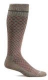 Sockwell Men's Micro Mix Graduated Compression Sock Khaki
