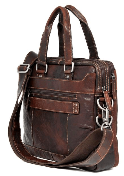 Jack Georges Voyager Double Entry Top Zip Briefcase - U.N. Luggage Canada