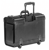 Mancini Leather Wheeled 17" Computer Deluxe Catalogue Case - U.N. Luggage Canada