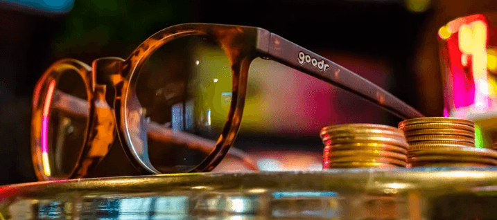 Goodr Sunglasses Insert Coin to Continue