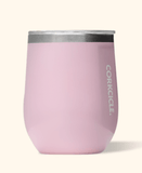 12oz rose quartz Corkcicle stemless wine glass