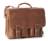 Aunts & Uncles Hunter Finn Leather Business Bag Vintage Tan