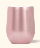 12oz rose metallic Corkcicle stemless wine glass