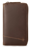 Aunts & Uncles Goldfish Zippered Wallet Coffee