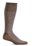 Sockwell Men's Shadow Box Graduated Compression Sock Bark