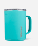 16oz gloss turquoise corkcicle mug