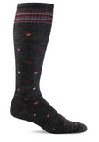 Sockwell Women's Full Heart Moderate Graduated Compression Socks (Wide Calf Fit)