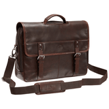 Mancini Buffalo Double Compartment 15.6" Laptop Briefcase