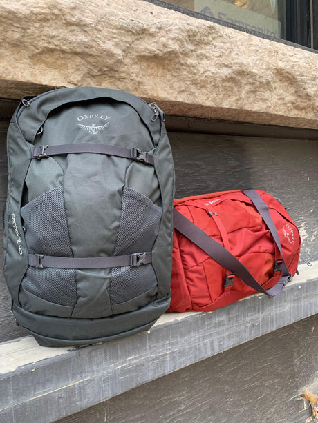 osprey farpoint 40 luggage volcanic grey Travel backpack recycled polyester tunnel vision streamlined and built for adventure Osprey Mens Farpoint 80 Travel
