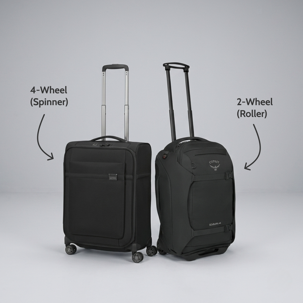 Two Wheels or Four? Which Suitcase Wheels Are Right for You