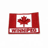 Canada Flag with "WINNIPEG" Patch