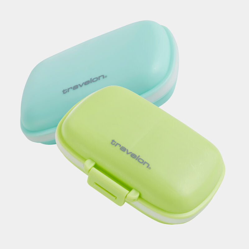 Travelon World Travel Essentials Set Of 2 Pill Boxes/Organizers