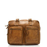 The Trend Rustic Zipper Top Leather Laptop Brief