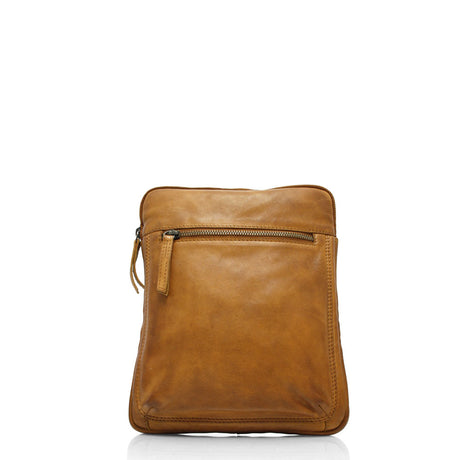 The Trend Low Profile Zipper-top Leather Crossbody