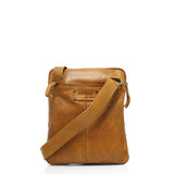 The Trend Low Profile Zipper-top Leather Crossbody
