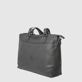 The Trend Liquirizia Leather Tote Bag