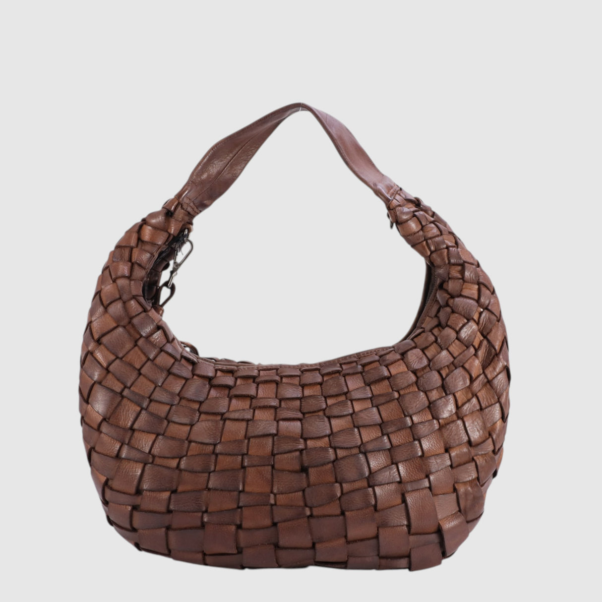 The Trend Cavallotto Woven Leather Shoulder Bag